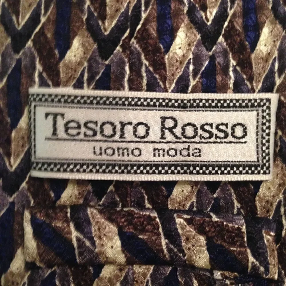 Tesoro Rosso silk tie‎